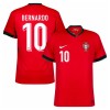 Camiseta de fútbol Portugal Bernardo 10 Primera Equipación Euro 2024 - Hombre